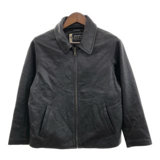 Eddie Bauer - 90年代 Eddie Bauer エディーバウアー レザージャケット アウトドア ブラック (レディース M) 中古 古着 P8813