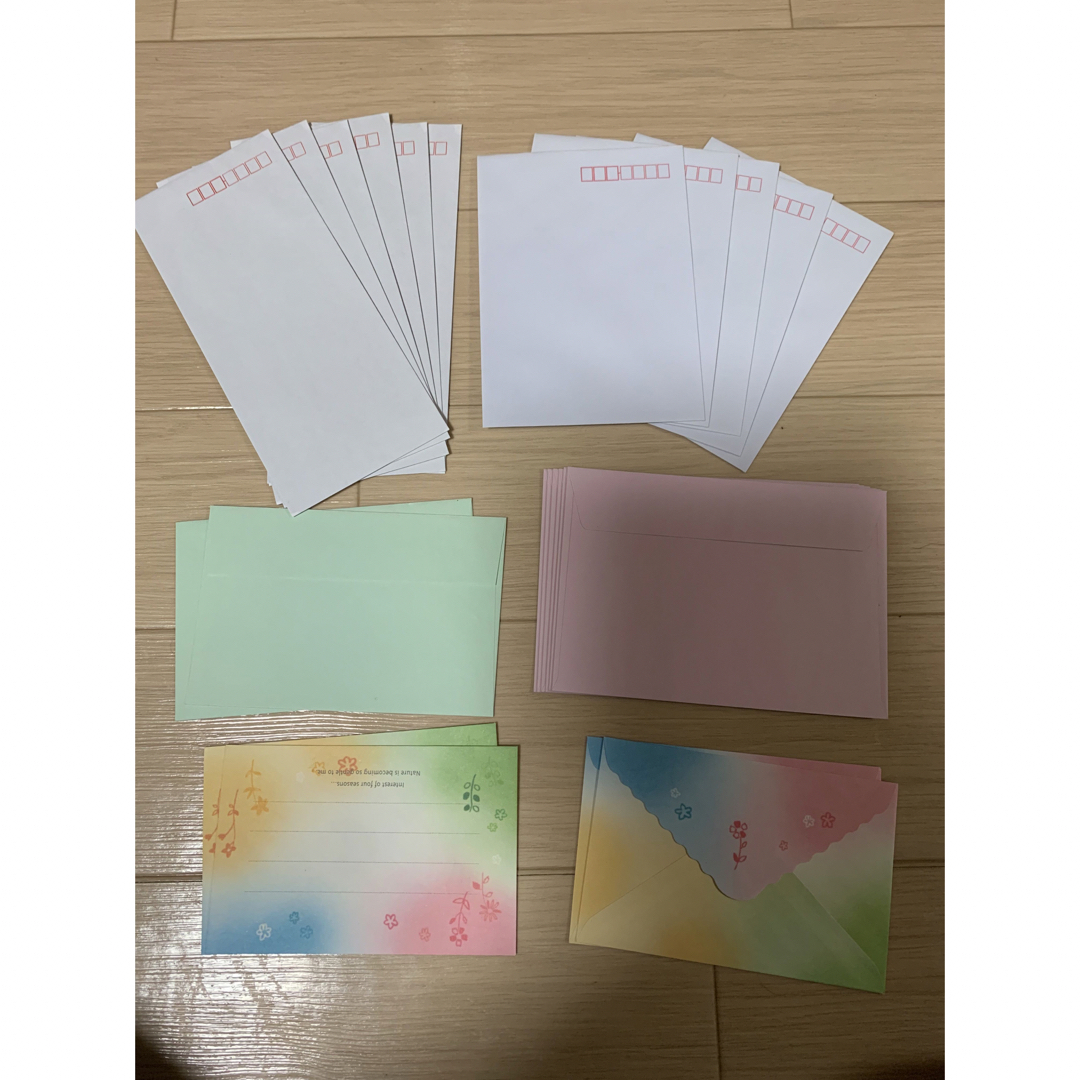 封筒セット ハンドメイドの文具/ステーショナリー(カード/レター/ラッピング)の商品写真