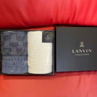 ランバン(LANVIN)のランバン　フェイスタオル2枚　未使用(タオル/バス用品)