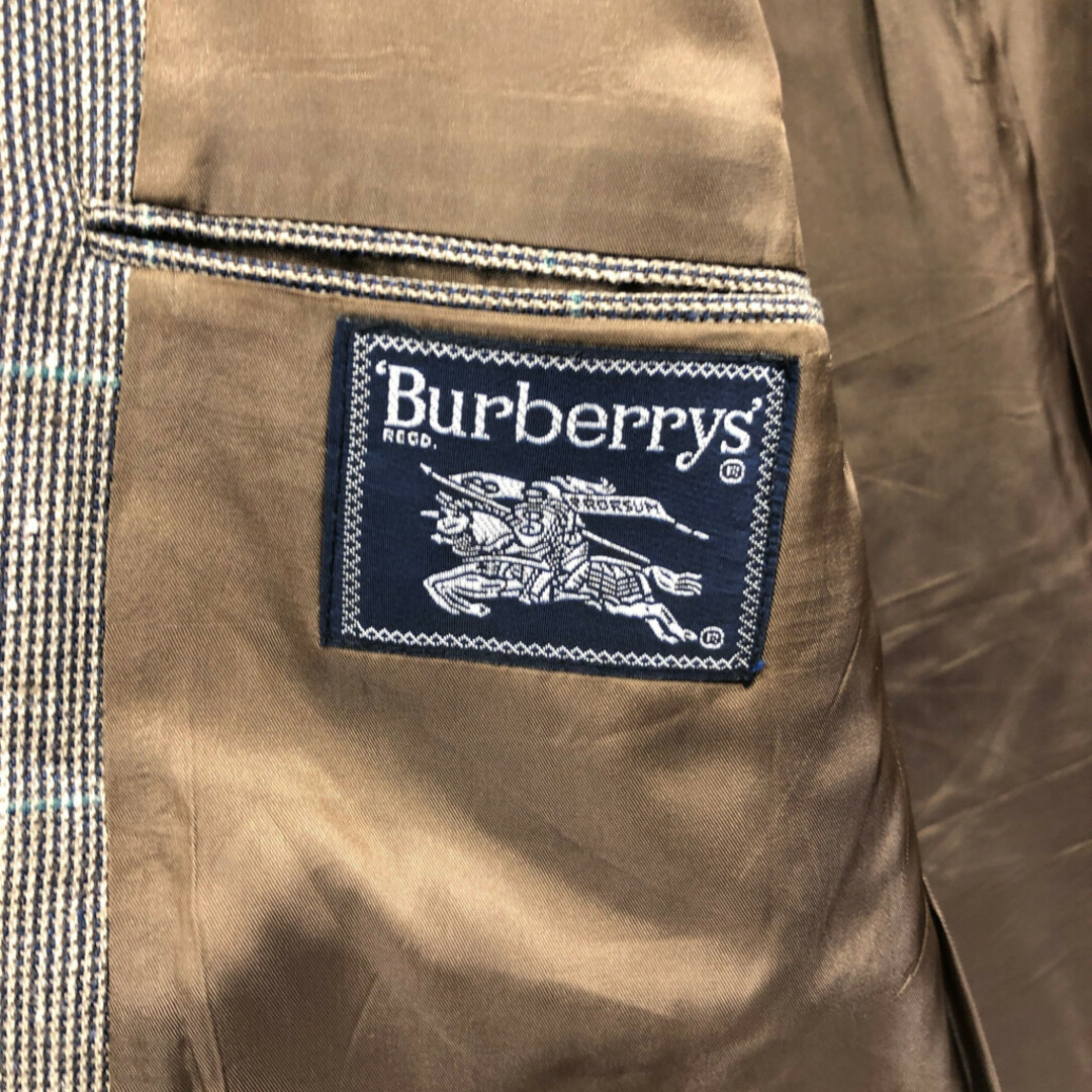 BURBERRY(バーバリー)の80年代 Burberrys バーバリーズ ウール テーラード ジャケット チェック マルチカラー (メンズ L相当) 中古 古着 Q1399 メンズのジャケット/アウター(その他)の商品写真