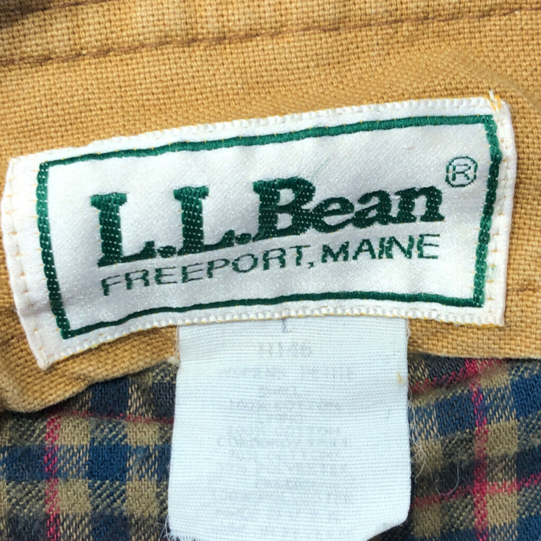 L.L.Bean(エルエルビーン)の80年代 L.L.Bean エルエルビーン ハンティング ジャケット ベージュ (メンズ L) 中古 古着 Q1451 メンズのジャケット/アウター(その他)の商品写真
