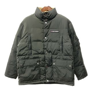 トミーヒルフィガー(TOMMY HILFIGER)の【B品】 90年代 TOMMY HILFIGER トミーヒルフィガー ダウン ジャケット 防寒 カーキ (メンズ S) 中古 古着 q1454(その他)