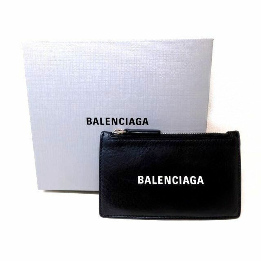 Balenciaga(バレンシアガ)の美品 BALENCIAGA バレンシアガ エブリデイ 551990 ■ 小銭入れ コインケース キャッシュレス 財布 カードケース 黒 ブラック □6C レディースのファッション小物(コインケース)の商品写真