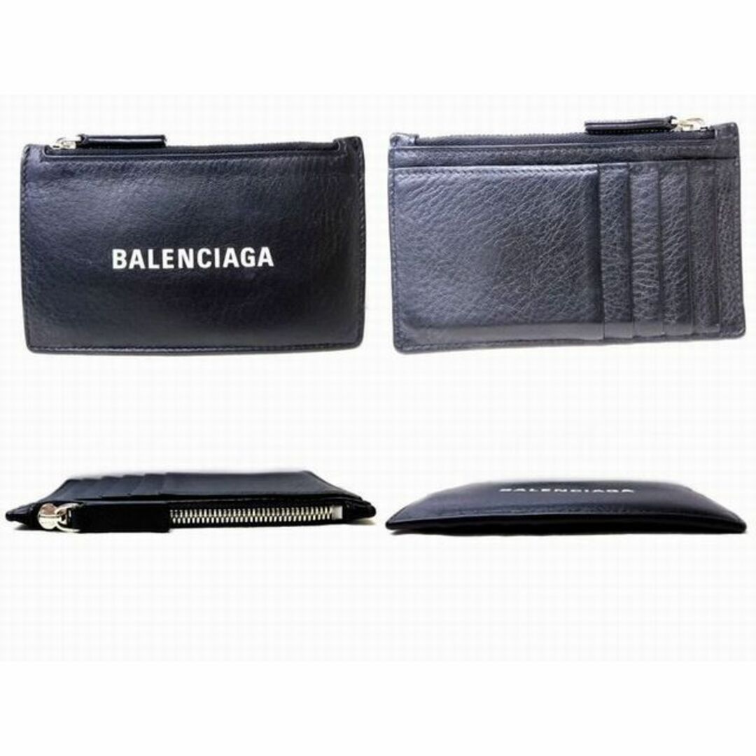 Balenciaga(バレンシアガ)の美品 BALENCIAGA バレンシアガ エブリデイ 551990 ■ 小銭入れ コインケース キャッシュレス 財布 カードケース 黒 ブラック □6C レディースのファッション小物(コインケース)の商品写真