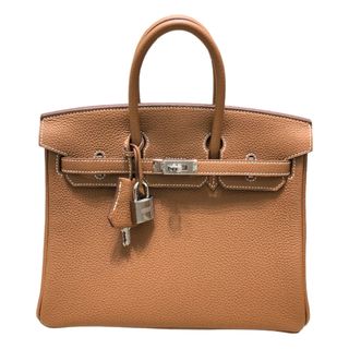 エルメス(Hermes)の　エルメス HERMES バーキン25 Z刻 ゴールド トゴ SV金具 レディース ハンドバッグ(ハンドバッグ)