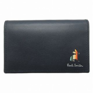 ポールスミス(Paul Smith)の極美品 23SS ポールスミス カウレザー カードケース 名刺入れ(名刺入れ/定期入れ)