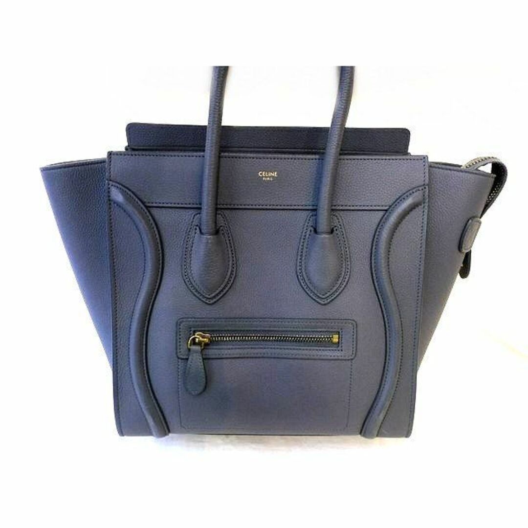 celine(セリーヌ)のセリーヌ CELINE ■ ラゲージ マイクロ ショッパー ハンドバッグ レザー グレー系 □6C イ1000 レディースのバッグ(ハンドバッグ)の商品写真