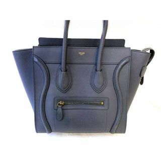 セリーヌ(celine)のセリーヌ CELINE ■ ラゲージ マイクロ ショッパー ハンドバッグ レザー グレー系 □6C イ1000(ハンドバッグ)