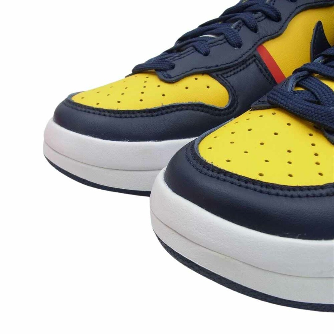 NIKE(ナイキ)のNIKE ナイキ スニーカー DH3718-701 WMNS DUNK HIGH REBEL VARSITY MAIZE ウィメンズ ダンク ハイ レベル バーシティ メイズ ハイカット スニーカー ネイビー系 イエロー系 27cm【新古品】【未使用】【中古】 メンズの靴/シューズ(スニーカー)の商品写真