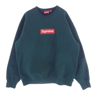 シュプリーム(Supreme)のSupreme シュプリーム スウェット 22AW Box Logo Crewneck Sweatshirt  ボックスロゴ クルーネック スウェット グリーン グリーン系 L【中古】(スウェット)