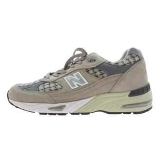 ニューバランス(New Balance)のNEW BALANCE ニューバランス スニーカー M991HT 991 Harris Tweed ハリスツイード スエード ローカット スニーカー ベージュ系 USA9【新古品】【未使用】【中古】(スニーカー)