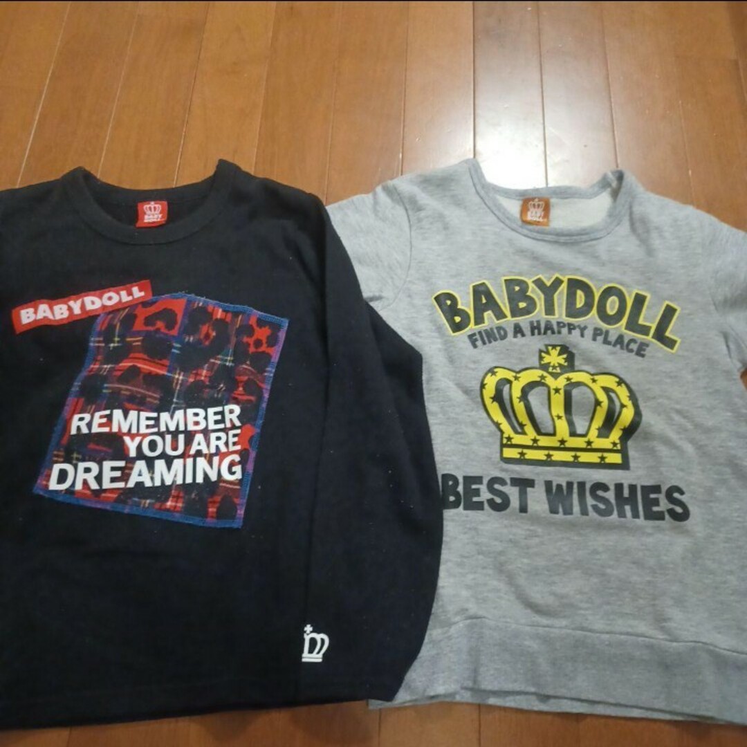 BABYDOLL(ベビードール)のBABYDOLL 　トレーナー　140㎝ キッズ/ベビー/マタニティのキッズ服男の子用(90cm~)(Tシャツ/カットソー)の商品写真