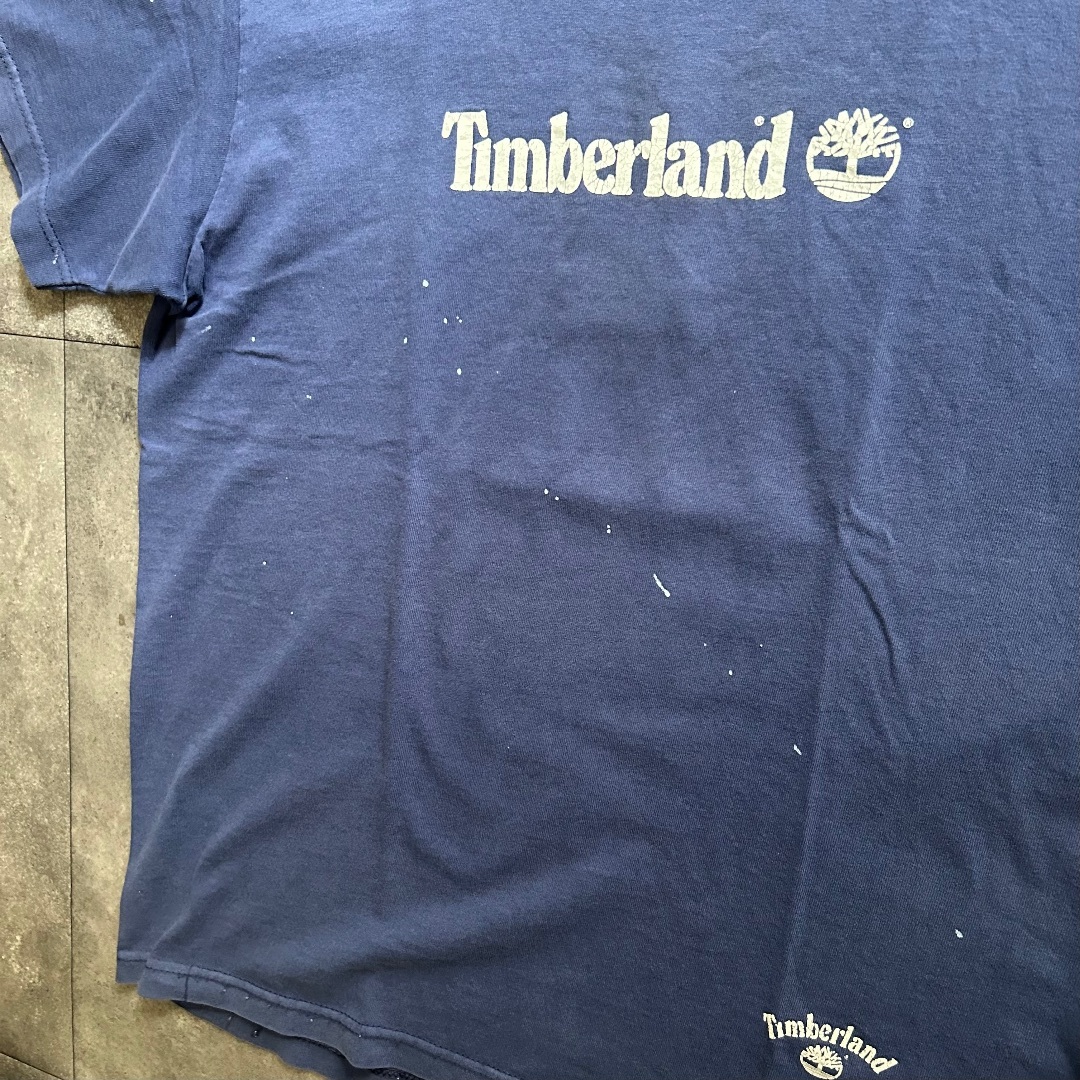 Timberland(ティンバーランド)の90s ティンバーランド tシャツ USA製 ネイビー M メンズのトップス(Tシャツ/カットソー(半袖/袖なし))の商品写真