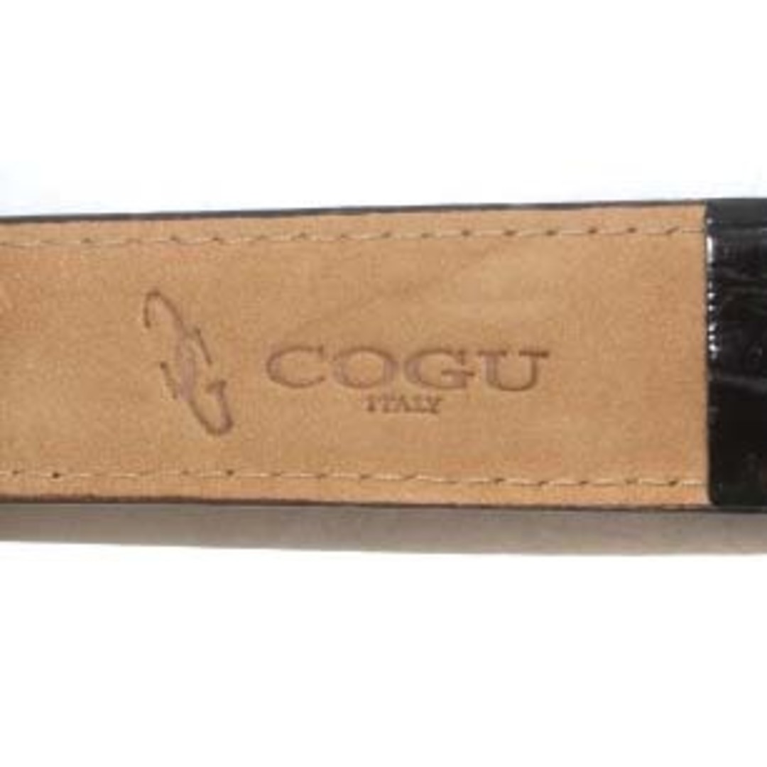 COGU(コグ)のコグ COGU 腕時計 自動巻き アナログ 2針 レザーベルト 裏スケ 黒 メンズの時計(腕時計(アナログ))の商品写真