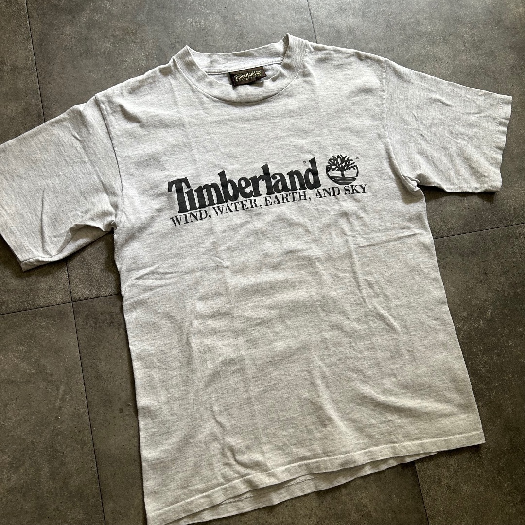 Timberland(ティンバーランド)の90s ティンバーランド tシャツ USA製 M相当 グレー メンズのトップス(Tシャツ/カットソー(半袖/袖なし))の商品写真