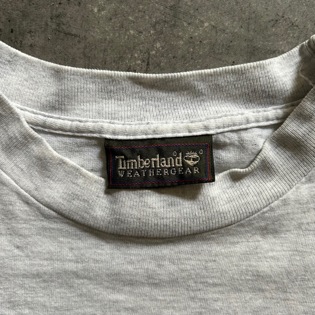 Timberland(ティンバーランド)の90s ティンバーランド tシャツ USA製 M相当 グレー メンズのトップス(Tシャツ/カットソー(半袖/袖なし))の商品写真