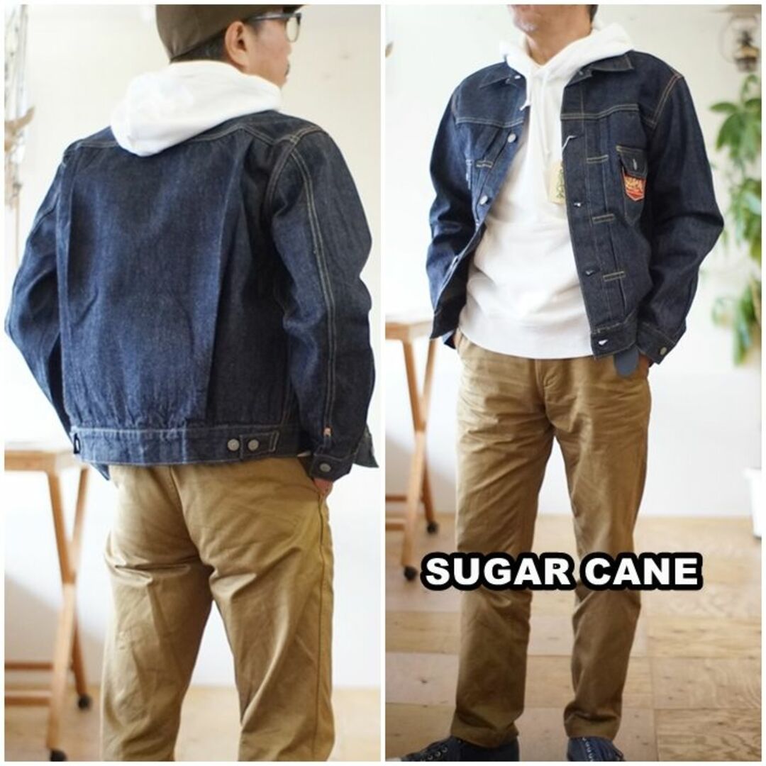 Sugar Cane(シュガーケーン)のシュガーケーン　ＳＵＧＡＲＣＡＮＥＧジャン　ジージャン　セカンド　11953 M メンズのジャケット/アウター(Gジャン/デニムジャケット)の商品写真