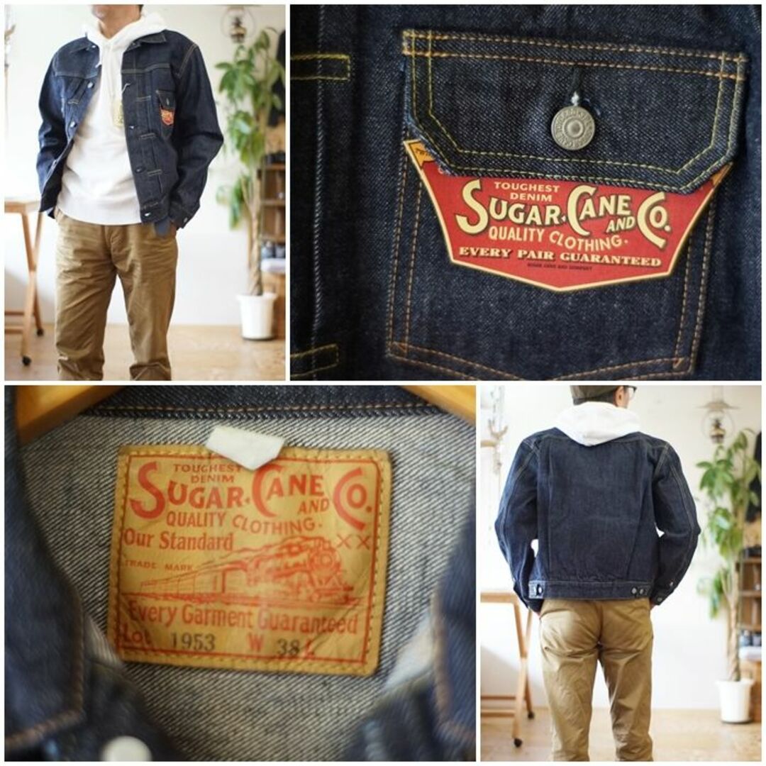 Sugar Cane(シュガーケーン)のシュガーケーン　ＳＵＧＡＲＣＡＮＥＧジャン　ジージャン　セカンド　11953 L メンズのジャケット/アウター(Gジャン/デニムジャケット)の商品写真