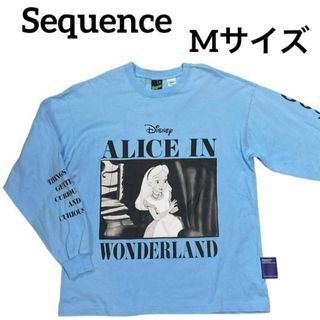 ディズニー(Disney)のSequence  ふしぎの国のアリス バンド風 長袖 Tシャツ Mサイズ(Tシャツ/カットソー(七分/長袖))