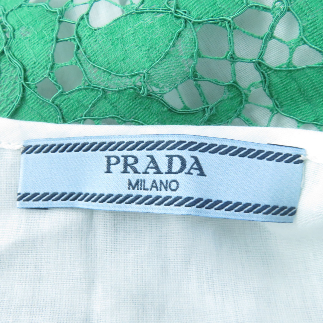 【25％OFF】 未使用品☆PRADA - PRADA プラダ インナー付き コットン P32Q4 アンサンブル