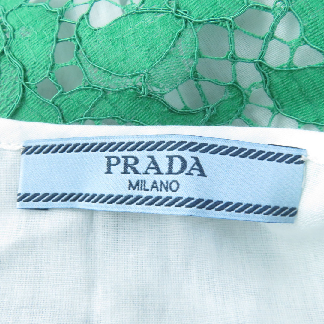 PRADA(プラダ)の未使用品☆PRADA プラダ P32Q4 コットン インナー付き キャミソールワンピース マルチカラー 42 イタリア製 正規品 レディース レディースのトップス(アンサンブル)の商品写真