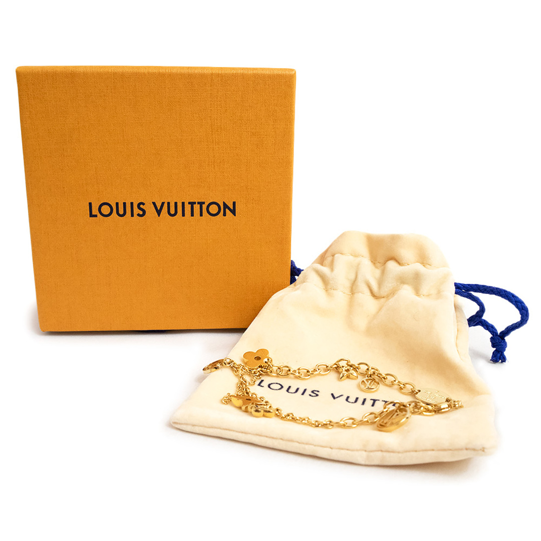 LOUIS VUITTON(ルイヴィトン)のルイ ヴィトン ブレスレット ブルーミング LVサークル モノグラム ゴールド M64858 箱付 LOUIS VUITTON（新品・未使用品） レディースのアクセサリー(ブレスレット/バングル)の商品写真