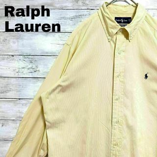 ラルフローレン(Ralph Lauren)の25W US古着ラルフローレン ストライプBD長袖シャツ ポニー刺繍メンズ古着(シャツ)