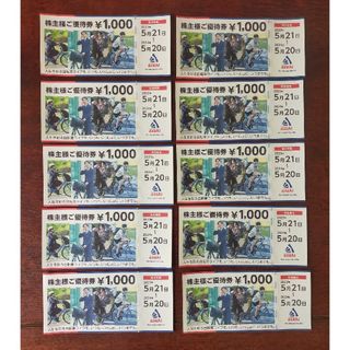 サイクルベース あさひ 株主優待 10000円分(その他)