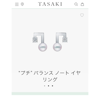TASAKI - TASAKI プチ バランス ノート ピアス WG