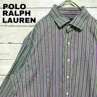 ポロラルフローレン(POLO RALPH LAUREN)の27i ポロラルフローレン ストライプ長袖シャツ REGENTCUSTOMFIT(シャツ)