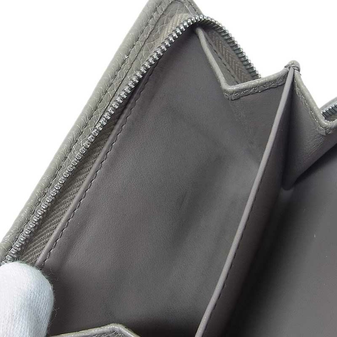 PRADA(プラダ)の　プラダ PRADA ファスナーポケット付き2つ折財布 1ML018 グレージュ レザー レディース 二つ折り財布 レディースのファッション小物(財布)の商品写真