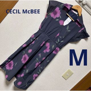 セシルマクビー(CECIL McBEE)の新品タグ付き♡セシルマクビー♡花柄ワンピース (ひざ丈ワンピース)