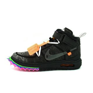 ナイキ(NIKE)のナイキ NIKE × オフホワイト OFF WHITE ■ 【 AIR FORCE 1 MID Black DO6290 001 】 エア フォース 1 ミッド ブラック スニーカー f21325(スニーカー)