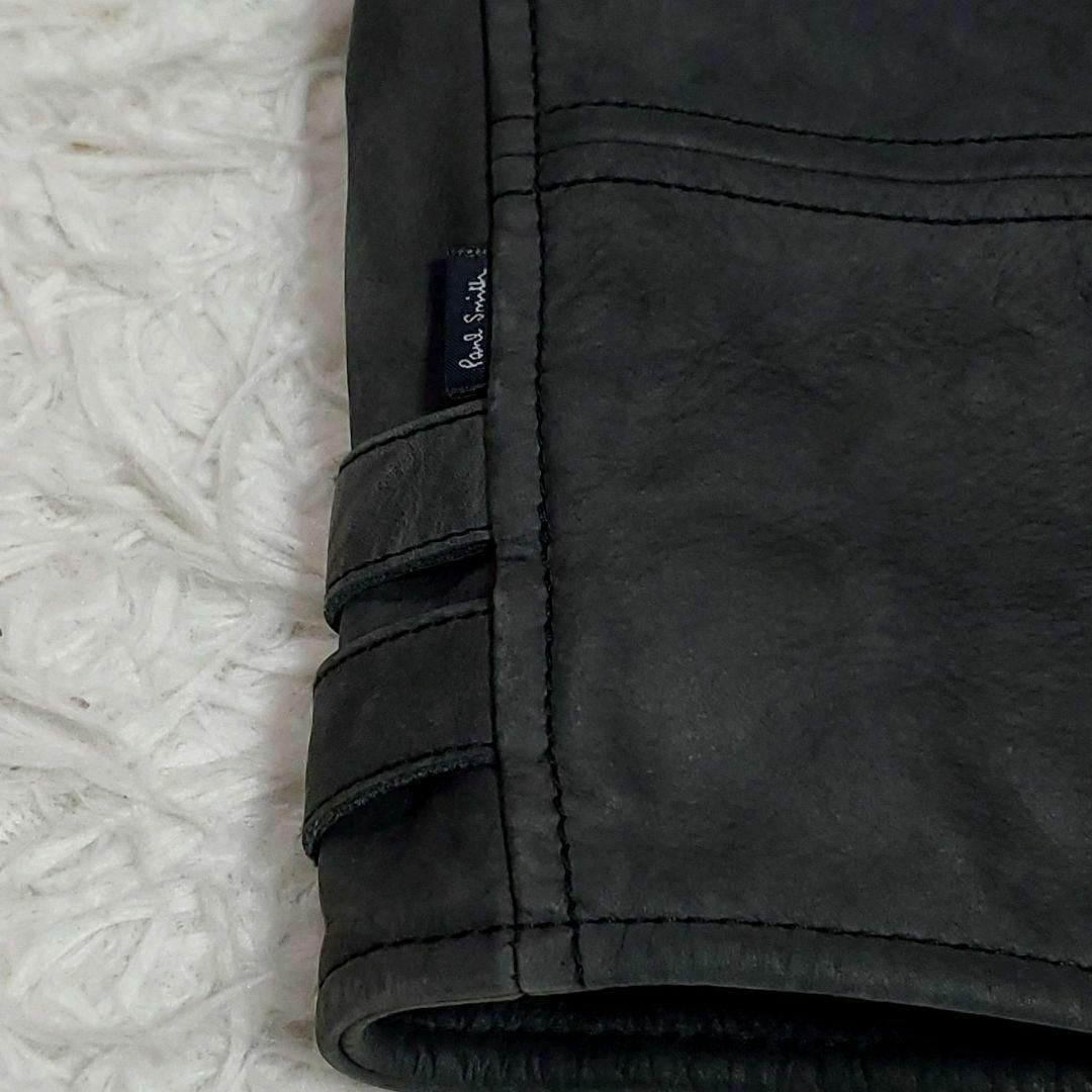 Paul Smith(ポールスミス)のXL ポールスミス トライアンフ 牛革 ダブルライダース 黒系 中綿キルティング メンズのジャケット/アウター(ライダースジャケット)の商品写真