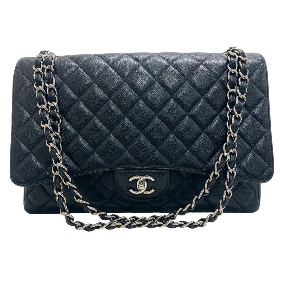 CHANEL(シャネル)のシャネル CHANEL ハンドバッグ
 ココマーク マキシ デカマトラッセ34 ダブルチェーンバッグ ブラック レディースのバッグ(ハンドバッグ)の商品写真