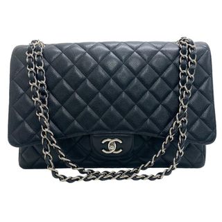 シャネル(CHANEL)のシャネル CHANEL ハンドバッグ
 ココマーク マキシ デカマトラッセ34 ダブルチェーンバッグ ブラック(ハンドバッグ)