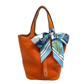 エルメス(Hermes)のエルメス HERMES ハンドバッグ
 ピコタンロックPM 2011年 ツイリー WOW オレンジ(ハンドバッグ)