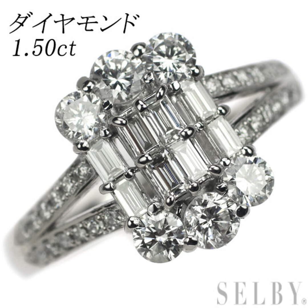 Pt900 ダイヤモンド リング 1.50ct レディースのアクセサリー(リング(指輪))の商品写真