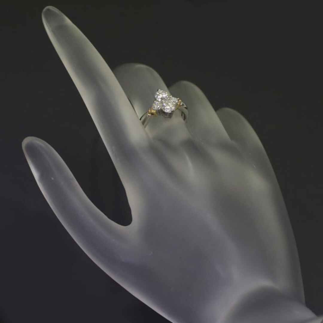 K18YG/Pt900 ダイヤモンド リング 1.00ct レディースのアクセサリー(リング(指輪))の商品写真