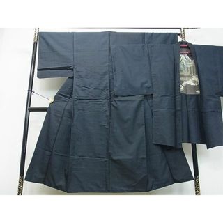 平和屋2■男性　本場大島紬　アンサンブル　亀甲柄　逸品　ox5860(着物)