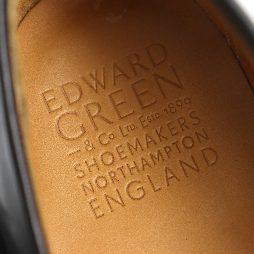 EDWARD GREEN(エドワードグリーン)の未使用品○EDWARD GREEN エドワードグリーン 116637 PICCADILLY ピカデリー レザー 184Eラスト グッドイヤーウェルト製法 レザーソール ローファー ブラック 9 箱・保存袋付き 英国製 メンズ 定価189,200円 メンズの靴/シューズ(その他)の商品写真