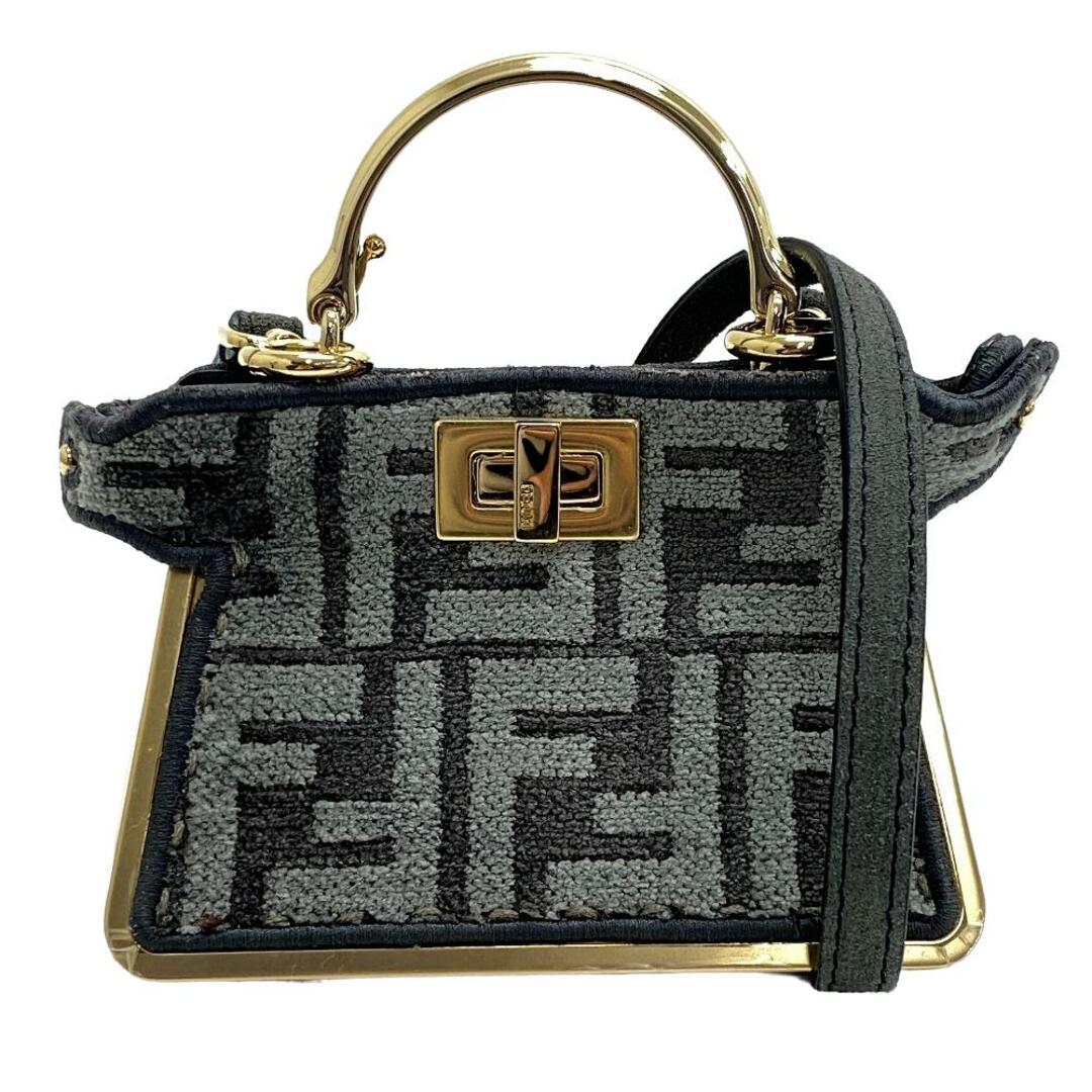 FENDI(フェンディ)のフェンディ FENDI ハンドバッグ
 ズッカ マイクロ アイシーユー ピーカブー グレー レディースのバッグ(ハンドバッグ)の商品写真