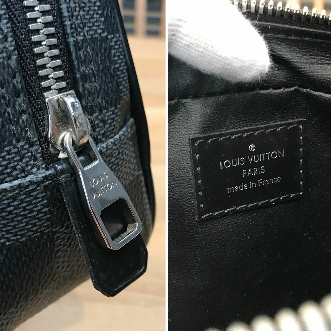 LOUIS VUITTON(ルイヴィトン)の美品 ルイヴィトン 現行 ダミエグラフィット トゥルーストワレPM ポーチ メンズのバッグ(セカンドバッグ/クラッチバッグ)の商品写真