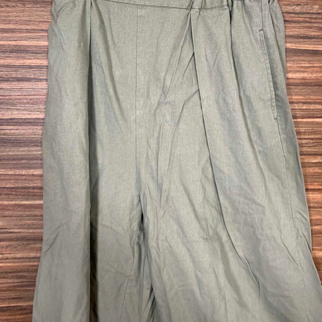 NICE CLAUP(ナイスクラップ)のコンティニュードナイスクラップ ズボン パンツ S相当 緑 グリーン 裾広 レディースのパンツ(カジュアルパンツ)の商品写真