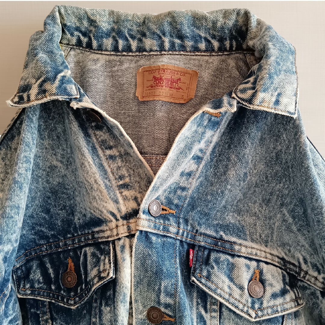 Levi's(リーバイス)の80s/Vintage/Levi's♡春秋大活躍！Ｇジャン　ケミカルウォッシュ メンズのジャケット/アウター(Gジャン/デニムジャケット)の商品写真