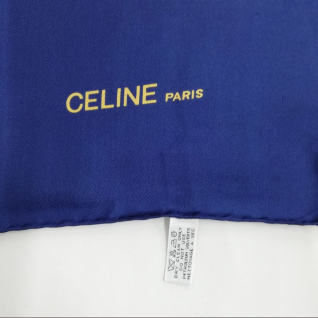 celine(セリーヌ)のセリーヌ CELINE 大判スカーフ ストール シルク チェーン イタリア製  レディースのファッション小物(バンダナ/スカーフ)の商品写真