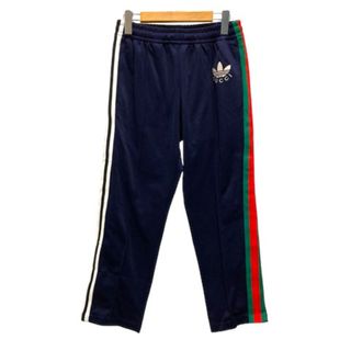 グッチ(Gucci)のグッチ ×adidas 692113 トラックパンツ ジャージ コラボ XS 紺(スラックス)