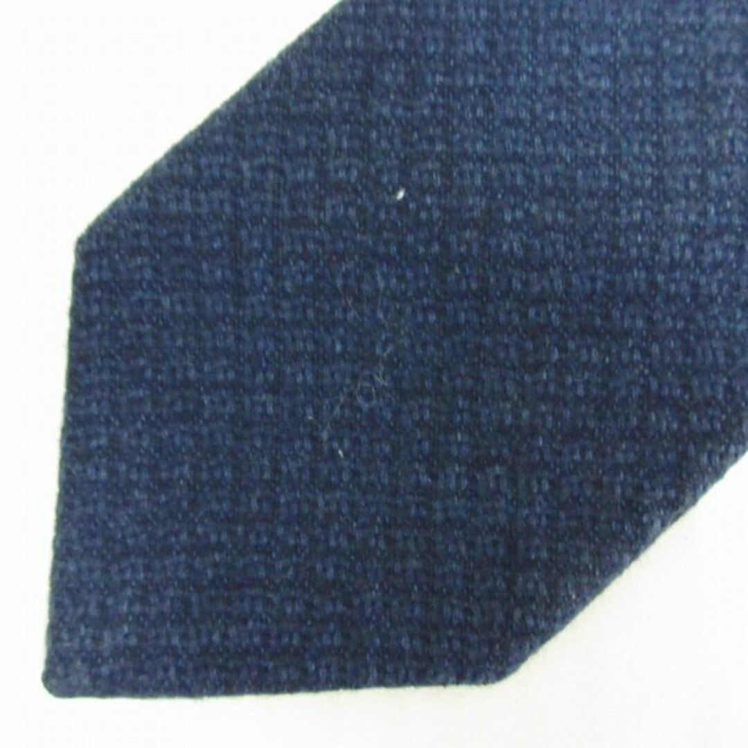 LUIGI BORRELLI(ルイジボレッリ)のルイジボレッリ レギュラータイ ウール  ネクタイ ネイビー IBO48 メンズのファッション小物(ネクタイ)の商品写真