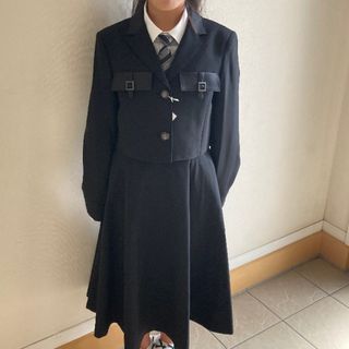 ELLE - 卒業式 スーツ 女の子 小学生 卒服 ワンピース ブラックショートジャケットハイ