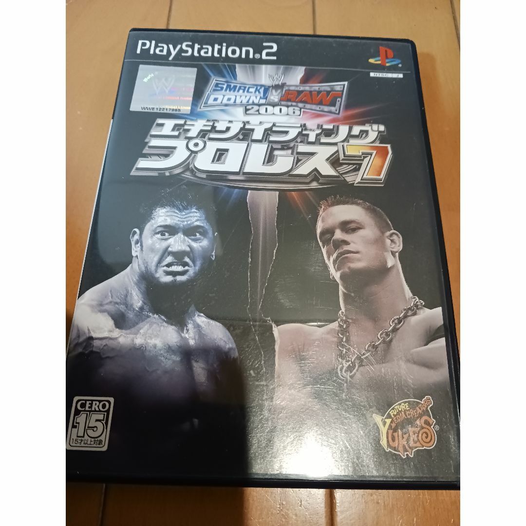 PlayStation2(プレイステーション2)の半ジャンク PS2本体一式 ＋ エキサイティングプロレス7 エンタメ/ホビーのゲームソフト/ゲーム機本体(家庭用ゲーム機本体)の商品写真